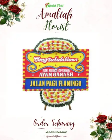 Sewa Papan Bunga Gedung Pewayangan Kautaman Tmii Jakarta Timur